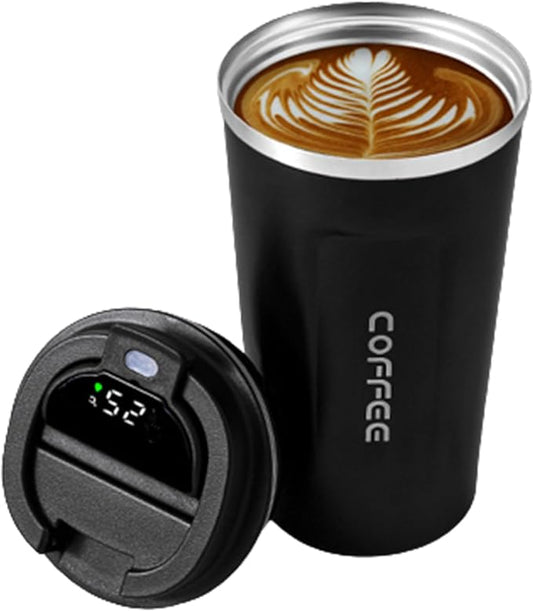 Temperature Water Bottle - Coffee Mug, Stainless Steel Tumbler | Leakproof Lid Thermal Cup, Portable Heat Retaining Flask, Insulated Bottle ofice School Trip Outdoor Use