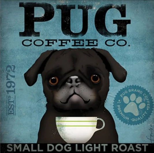 Pug Coffee Co Canvas