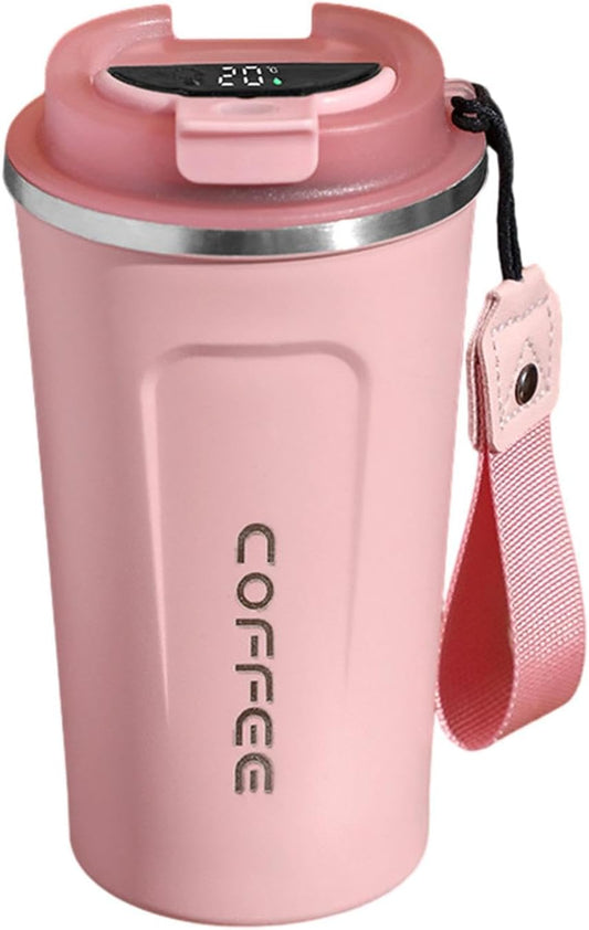 Temperature Water Bottle - Coffee  Mug, Stainless Steel Tumbler | Leakproof Lid Thermal Cup, Portable Heat Retaining Flask, Insulated Bottle ofice School Trip Outdoor Use