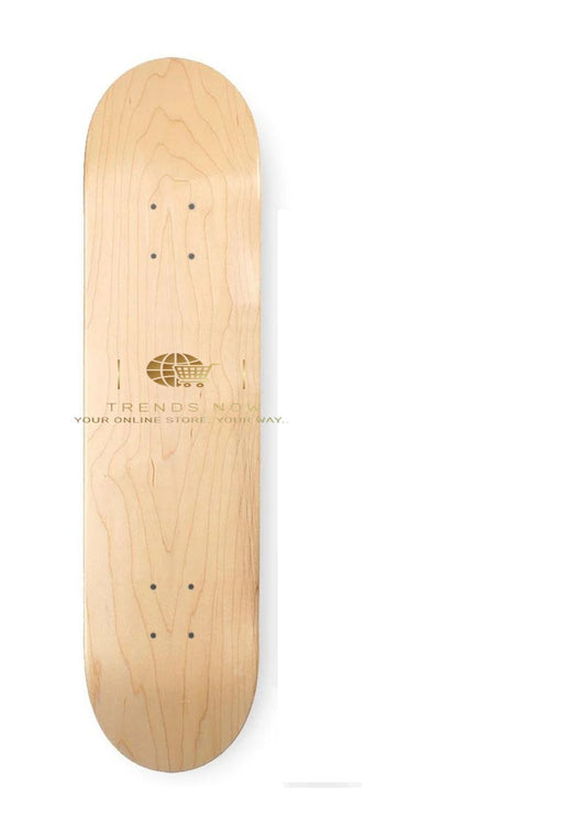 Blank skate board deck with grip tape